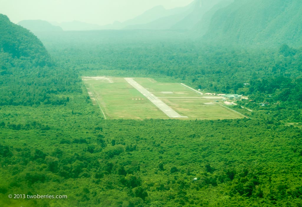 Landing at the Mulu National Park