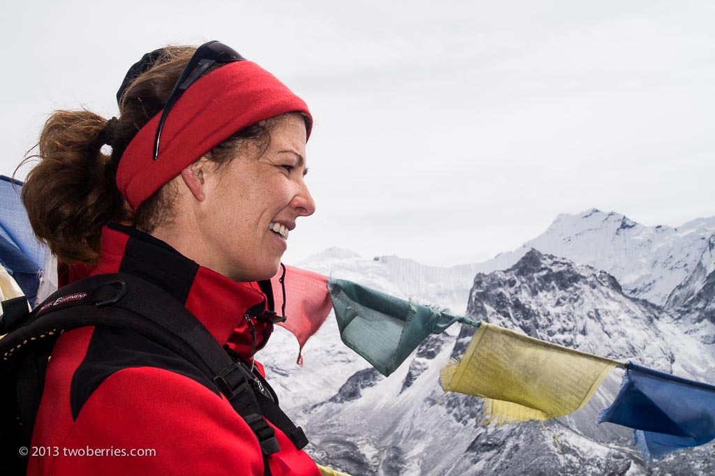 Lara Erlingsdottir on the summit of Narastan Peak