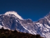 Nuptse - Lhotse ridge with a lenticular cloud over the summit of Everest