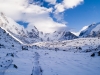 The route up the Khumbu Glacier