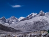 View from Pheriche as we set out the next morning