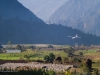 Flight landing at Lukla