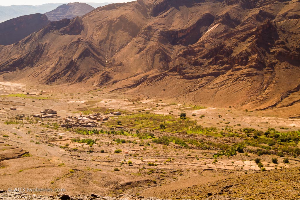 Approaching a large Berber village
