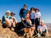 The trekking group on the summit of Jebel Aklim (2597 metres)