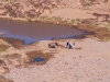 Women collecting water