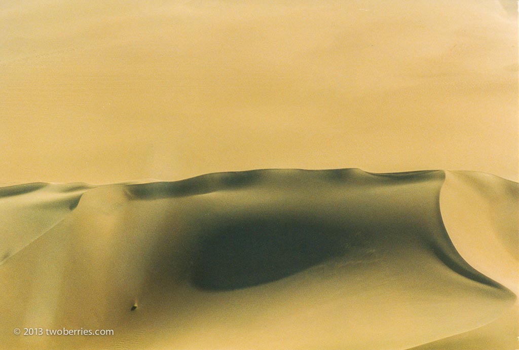 Desert dunes from the air