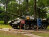 Tank that broke down the gates of the Presidential Place